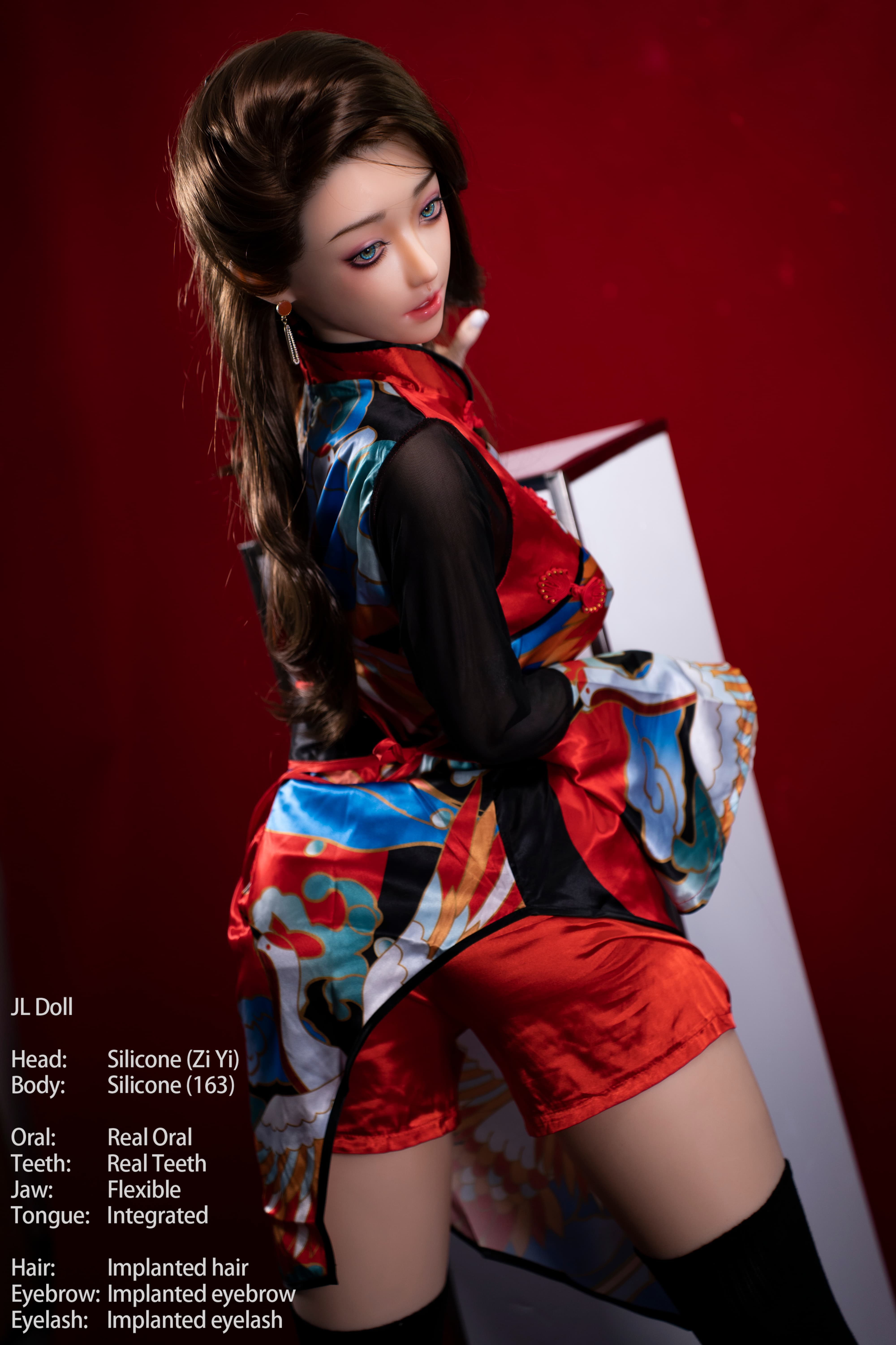 嘉丽新款-梓怡真人口腔性爱非充气款实体硅胶娃娃自带金属骨架玩偶男用版