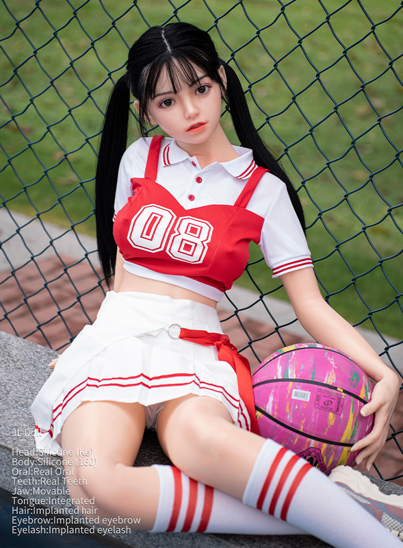 嘉丽新款-小可160cm 真人口腔性爱非充气款实体硅胶娃娃自带金属骨架玩偶男用版