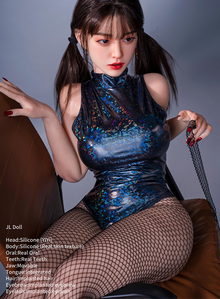 嘉丽新款-依依 真人口腔性爱非充气款实体硅胶娃娃自带金属骨架玩偶男用版